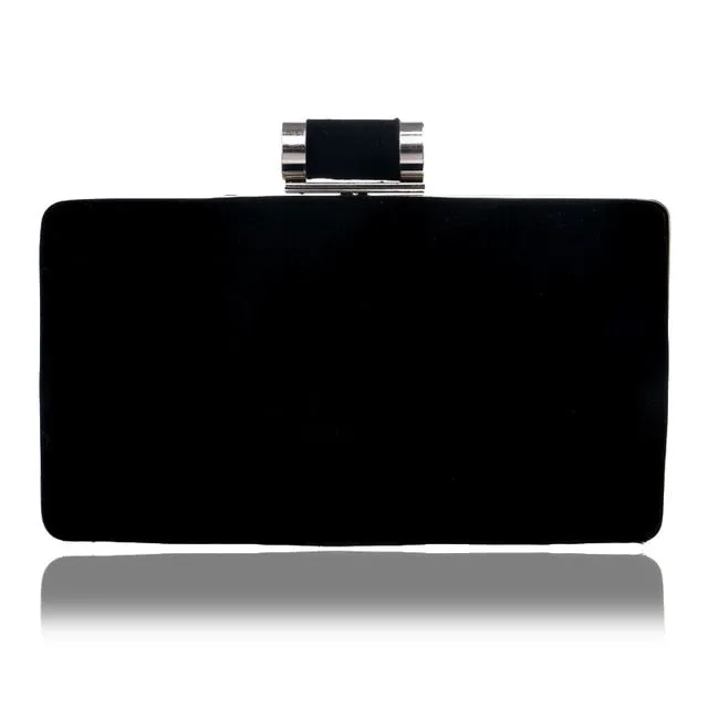 Velvet luxury women clutch party diamonds