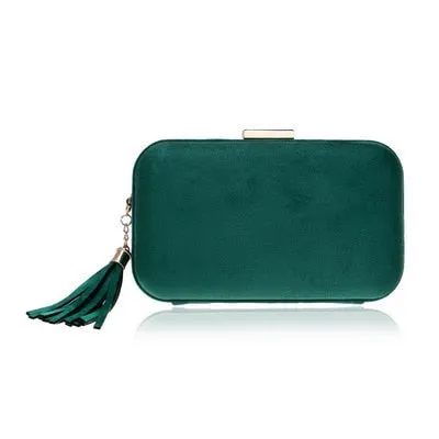 Velvet luxury women clutch party diamonds
