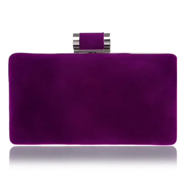 Velvet luxury women clutch party diamonds