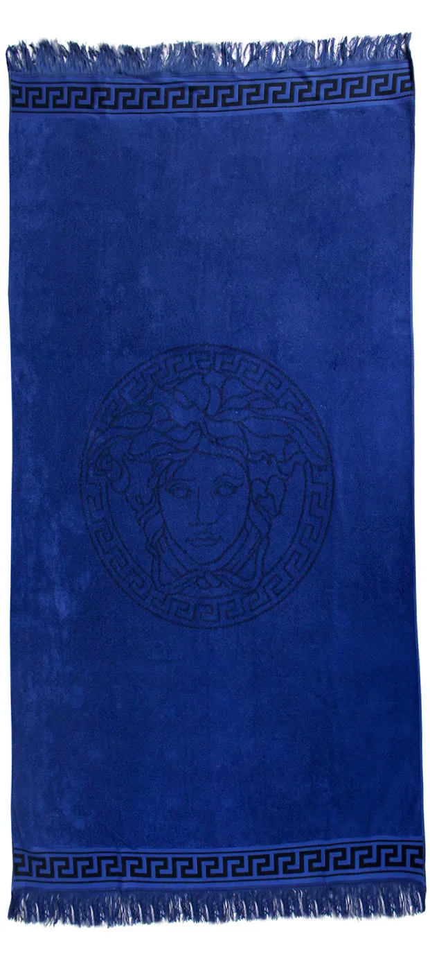 Versace Embroidered Medusa Towel