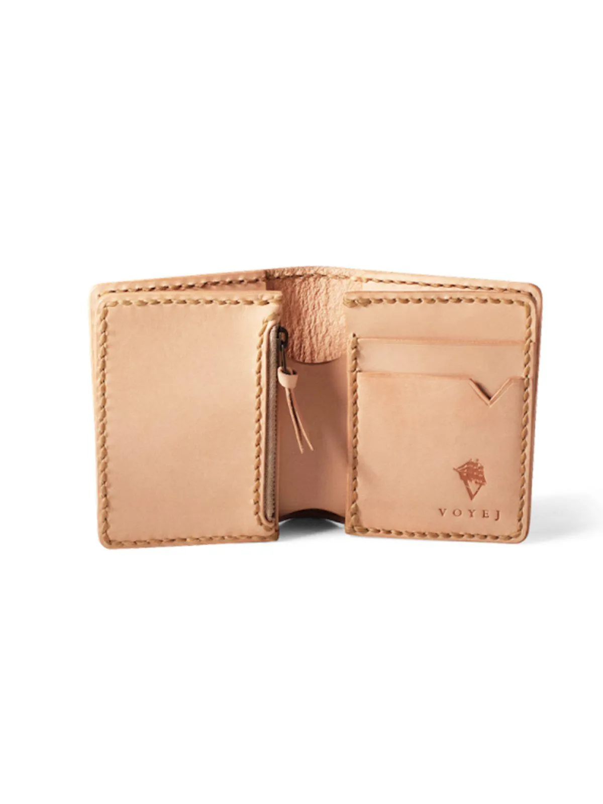 Voyej Auburn Natural Short Wallet