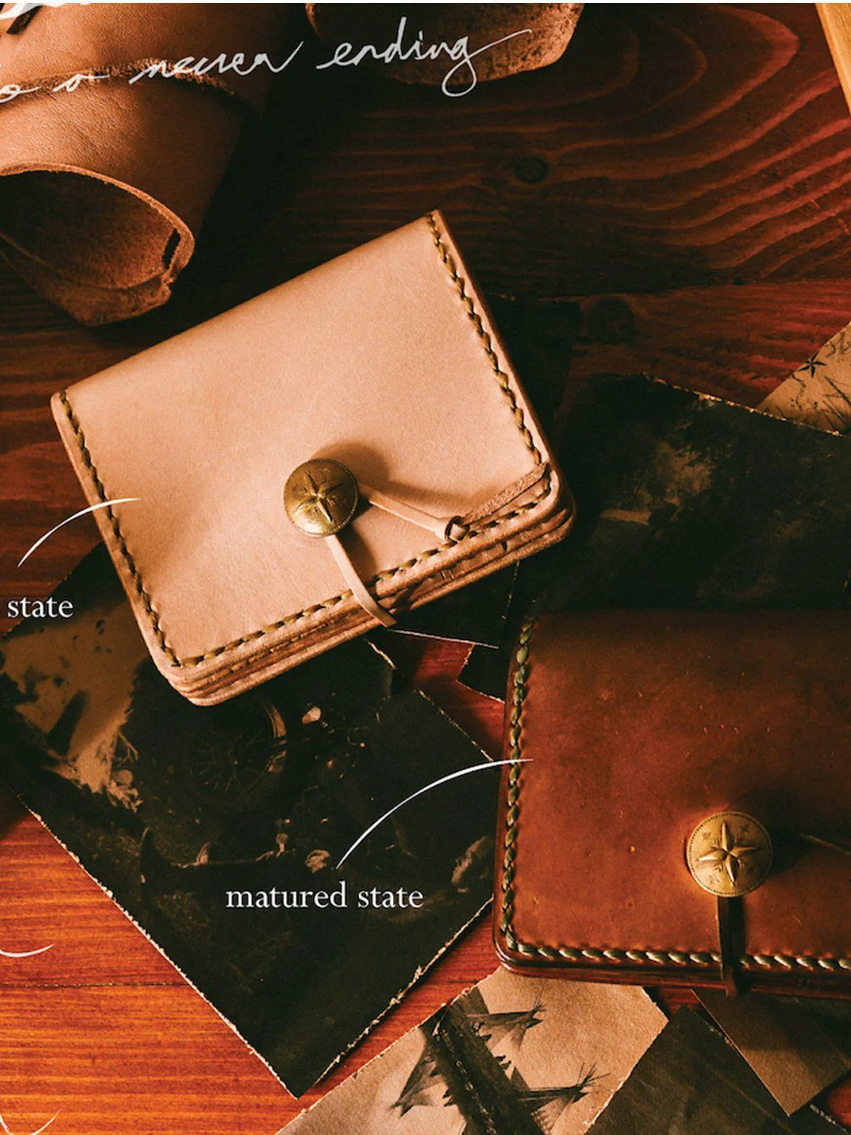 Voyej Auburn Natural Short Wallet