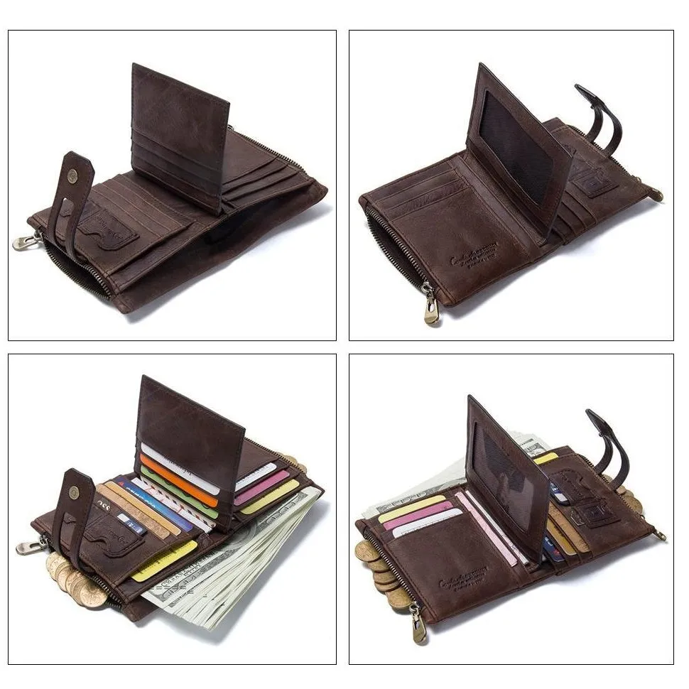Wallet (RFID Blocking) <br> Genuine Leather