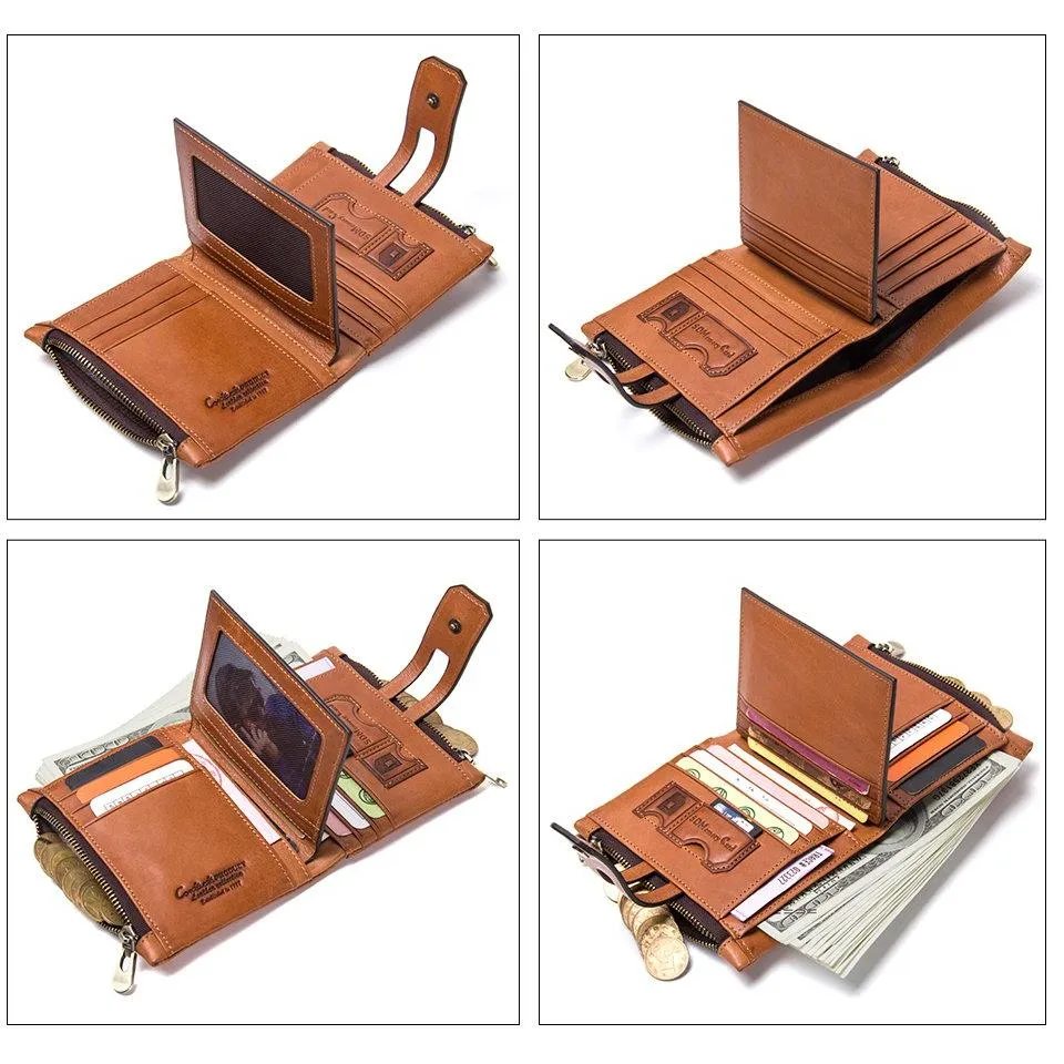 Wallet (RFID Blocking) <br> Genuine Leather