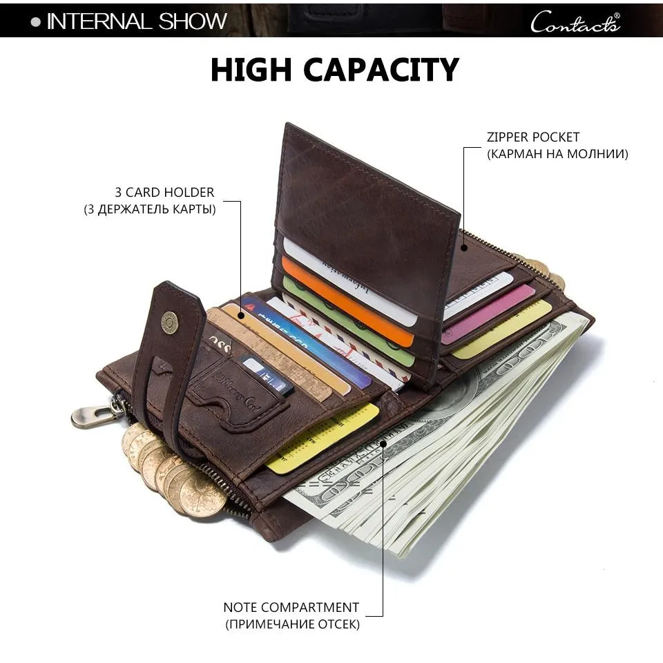 Wallet (RFID Blocking) <br> Genuine Leather