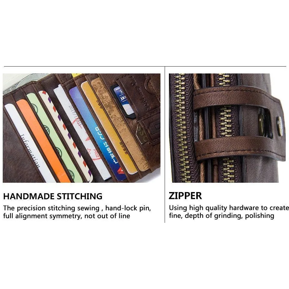 Wallet (RFID Blocking) <br> Genuine Leather