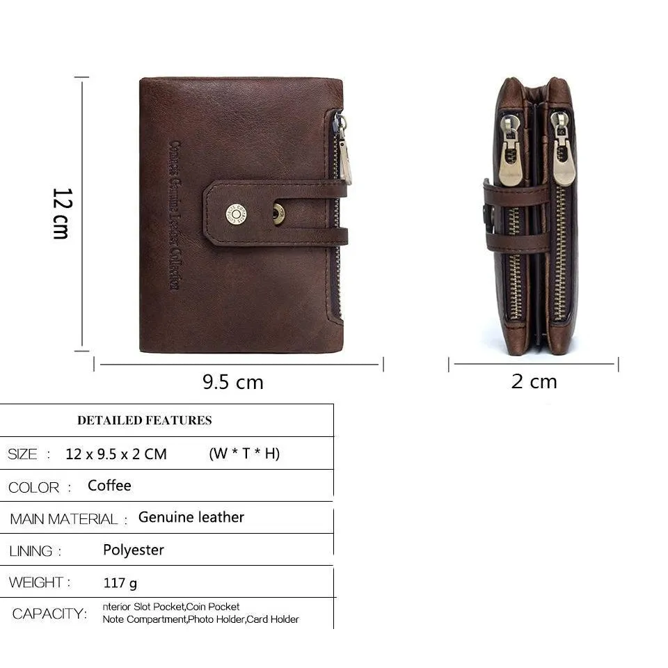 Wallet (RFID Blocking) <br> Genuine Leather