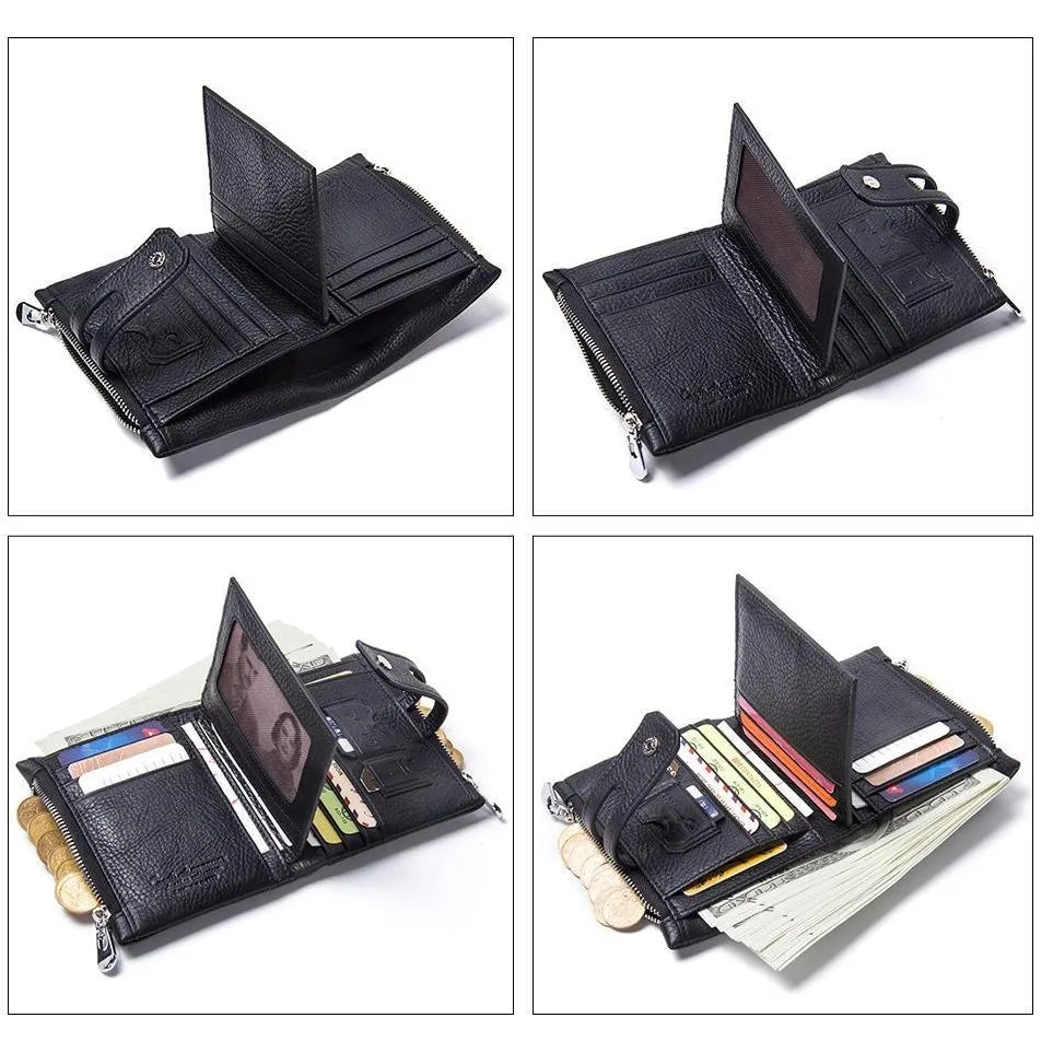 Wallet (RFID Blocking) <br> Genuine Leather
