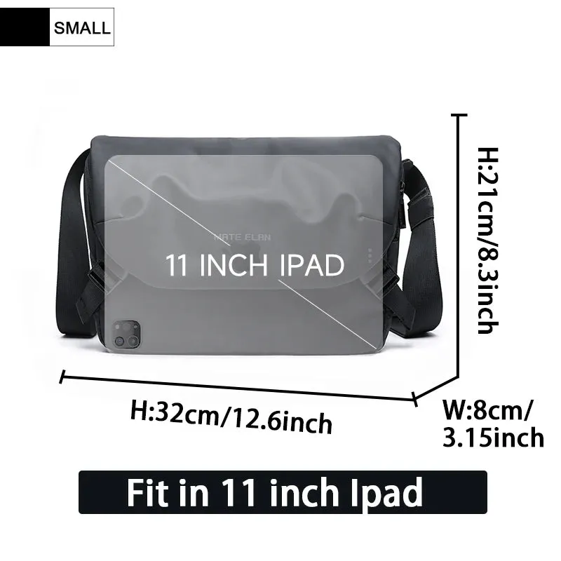 Waterproof Men's Crossbody Bags Male Nylon Shoulder Messenger Bags Handbags for Boys School Travel Casual Large Capacity