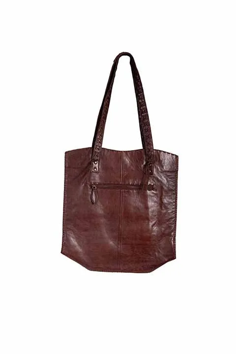 Western Shoulder Bag with Cross Stitch