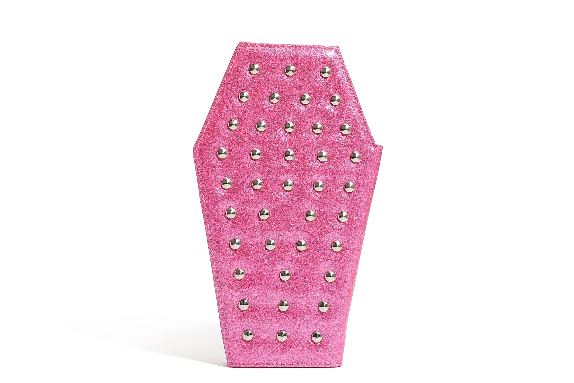 Winkle Pink Studded Coffin Wallet