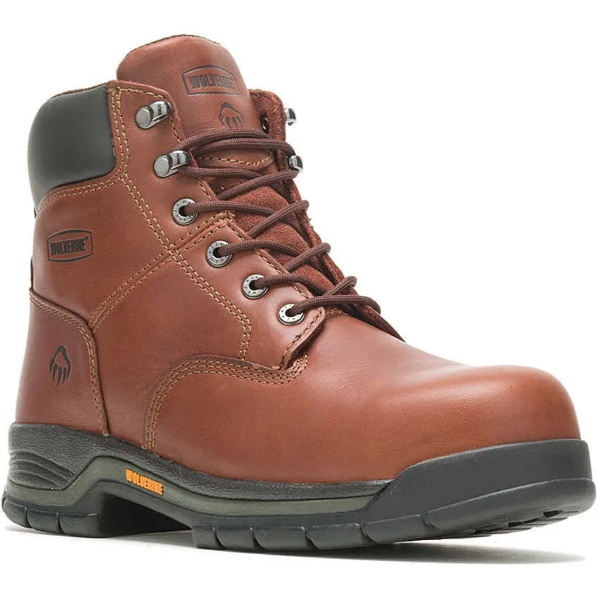 Wolverine Men's Harrison 6" Soft Toe Work Boot - Brown - W04906
