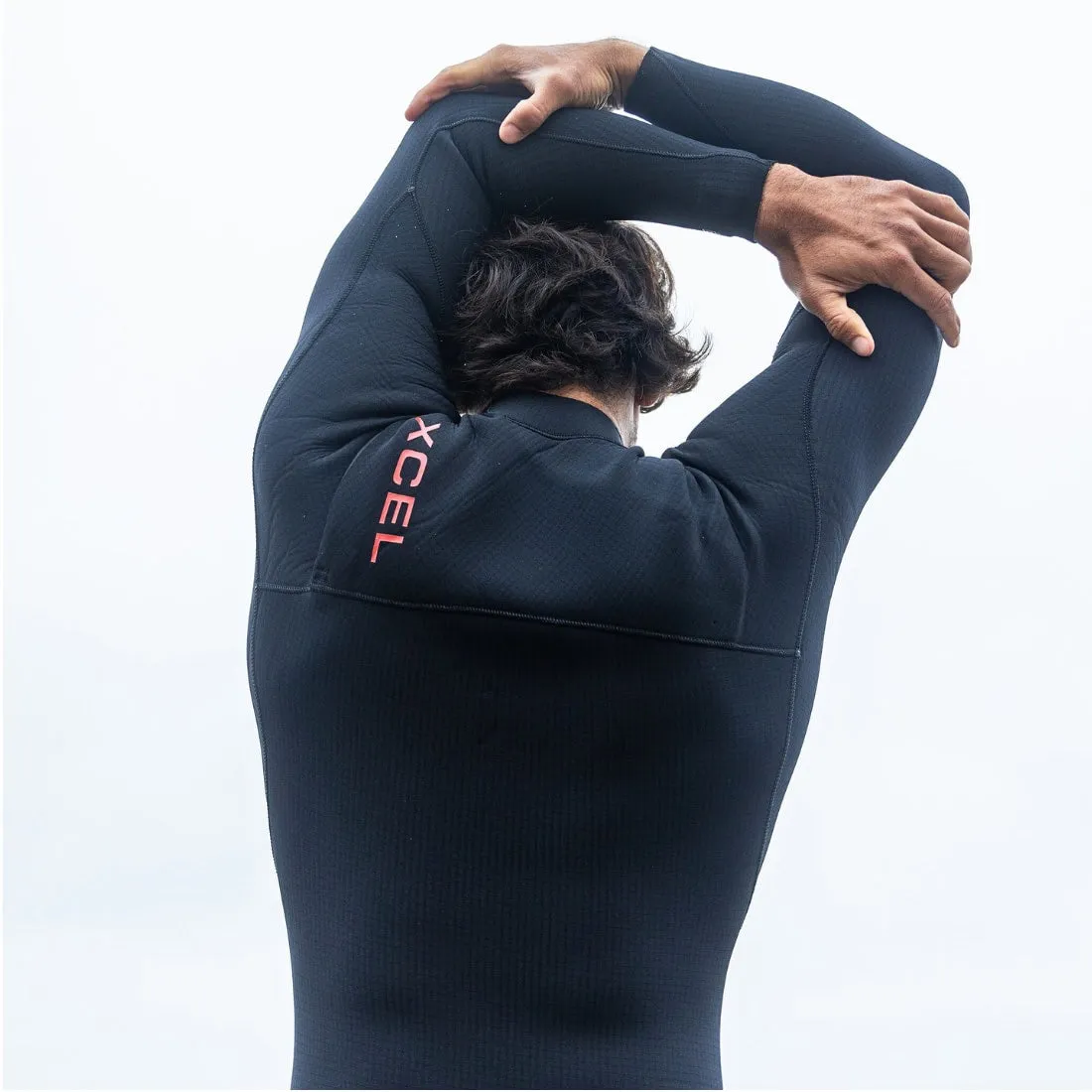 Xcel Mens 5/4mm Infiniti Hooded Chest Zip Wetsuit - Black
