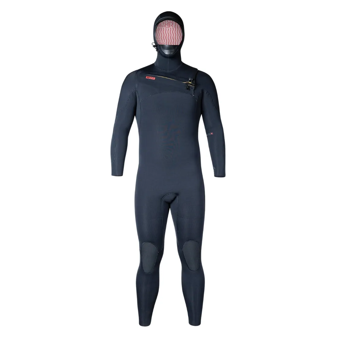 Xcel Mens 5/4mm Infiniti Hooded Chest Zip Wetsuit - Black