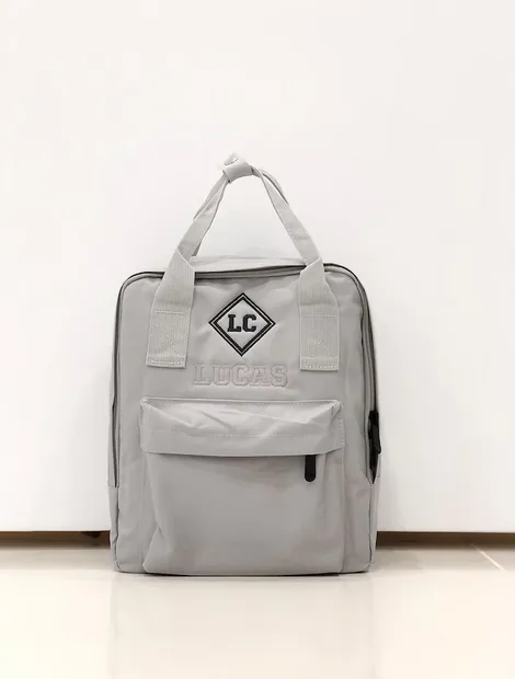 (Yellow) Personalised Name Twin Handle Backpack