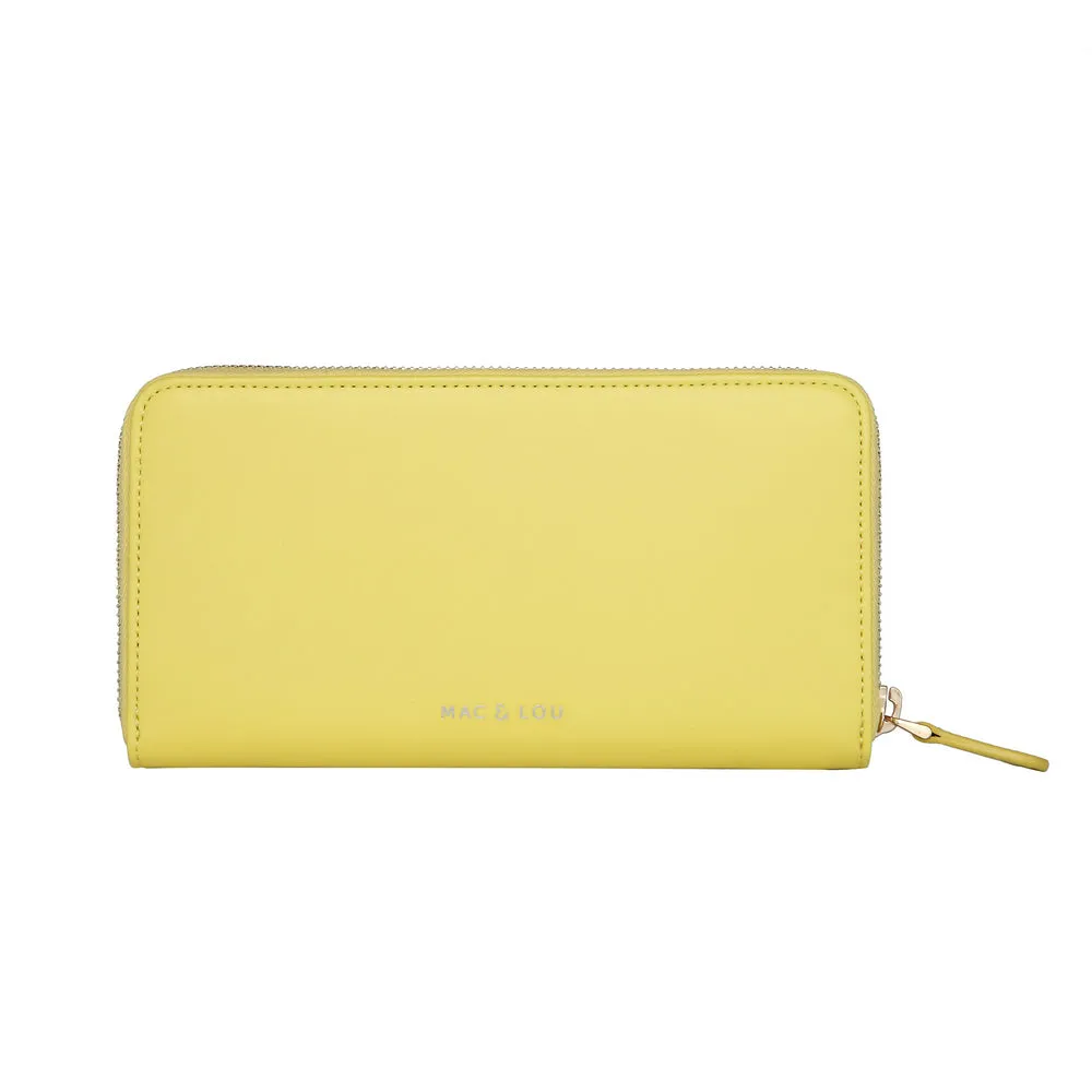 Zip Wallet | Smooth Canary Yellow